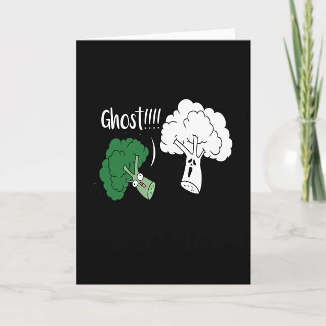 Tarjeta Broccoli Ghost Vegan Vegetales (Anverso)