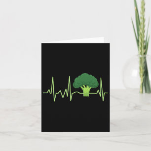 Tarjeta Broccoli Heartbeat Broccoli Lover Gift