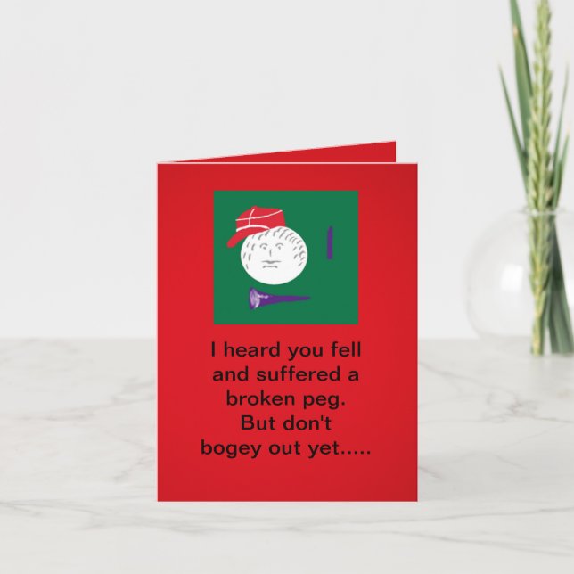Tarjeta Broken Golf Peg (Anverso)