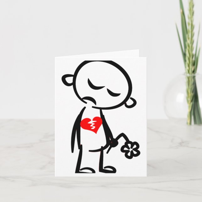 Tarjeta Broken Heart Valentine  (Anverso)