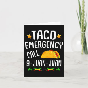 Tarjeta Broma de Taco Fiesta Mexicana Cinco De Mayo Hombre
