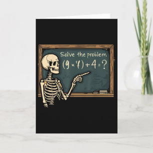 Tarjeta Broma divertida del meme 67 de Halloween del esque