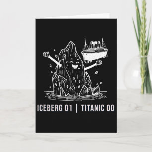 Tarjeta Bromas divertidas del RMS Titanic iceberg barco de