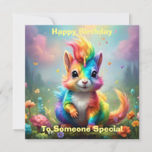 Tarjeta Bromistas de maravilla: La ardilla del Unicornio a