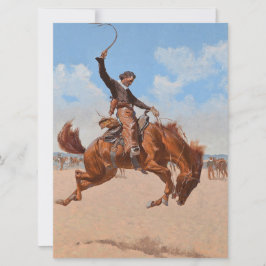 Tarjeta Bronco Buster (por Frederic Remington)