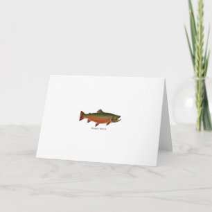 Tarjeta Brook Trout Male (Fase de desove)