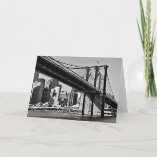 Tarjeta Brooklyn Bridge New York