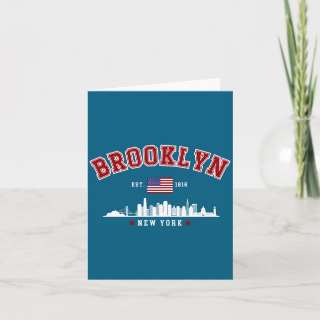 Tarjeta Brooklyn Ney York Est 1816  (Anverso)