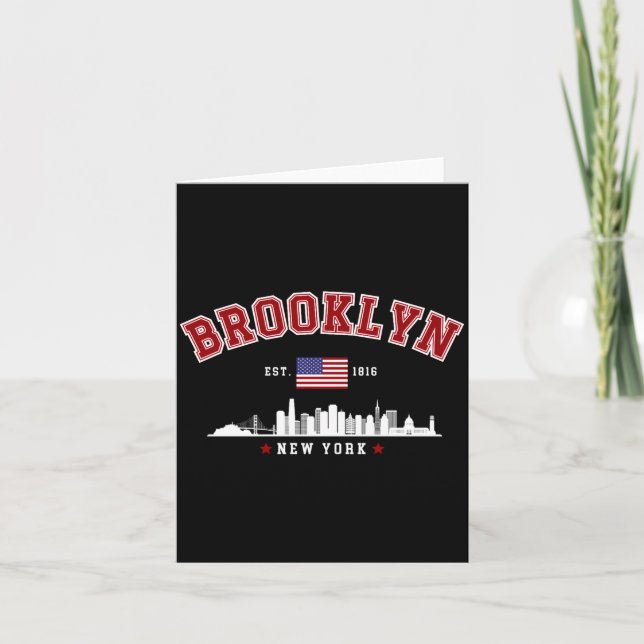 Tarjeta Brooklyn Ney York Est 1816  (Anverso)