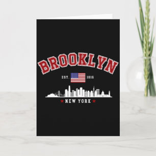 Tarjeta Brooklyn Ney York Est 1816 Camiseta