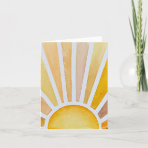 Tarjeta Brote de oro amarillo - doblado en blanco - Todas