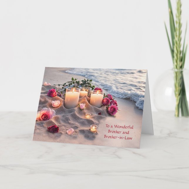 Tarjeta Brother and Brother in Law Wedding (Anverso)