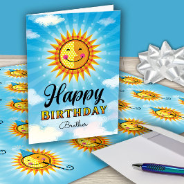 Tarjeta Brother Birthday Cute Sun