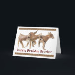 Tarjeta Brother Cute Wolf, Wolves, Pups Birday Card<br><div class="desc">Aquí hay una gran tarjeta de cumpleaños para ese animal,  naturaleza o fanático de la vida salvaje.</div>