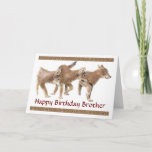 Tarjeta Brother Cute Wolf, Wolves, Pups Birday Card<br><div class="desc">Aquí hay una gran tarjeta de cumpleaños para ese animal,  naturaleza o fanático de la vida salvaje.</div>