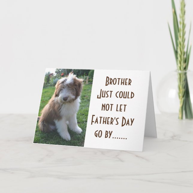 TARJETA **BROTHER** HAPPY FATHER'S DAY (Anverso)
