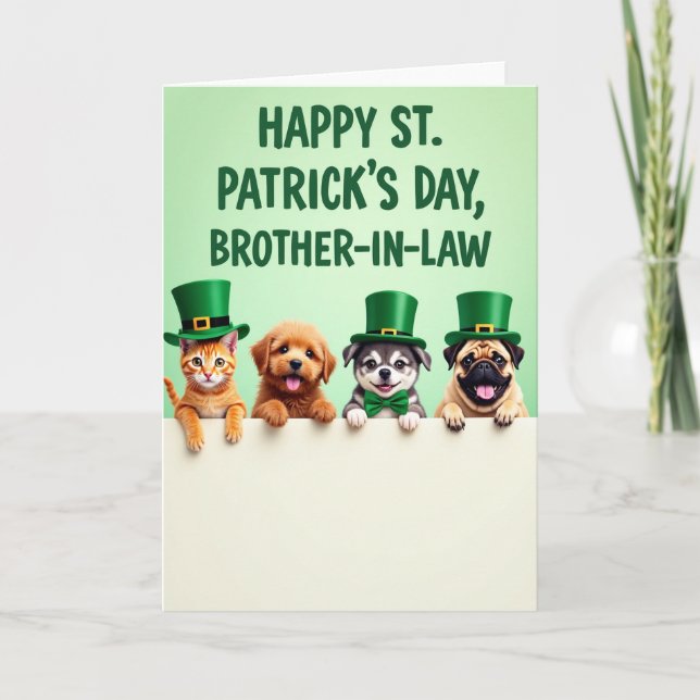 Tarjeta Brother In Law Happy Day Card (Anverso)