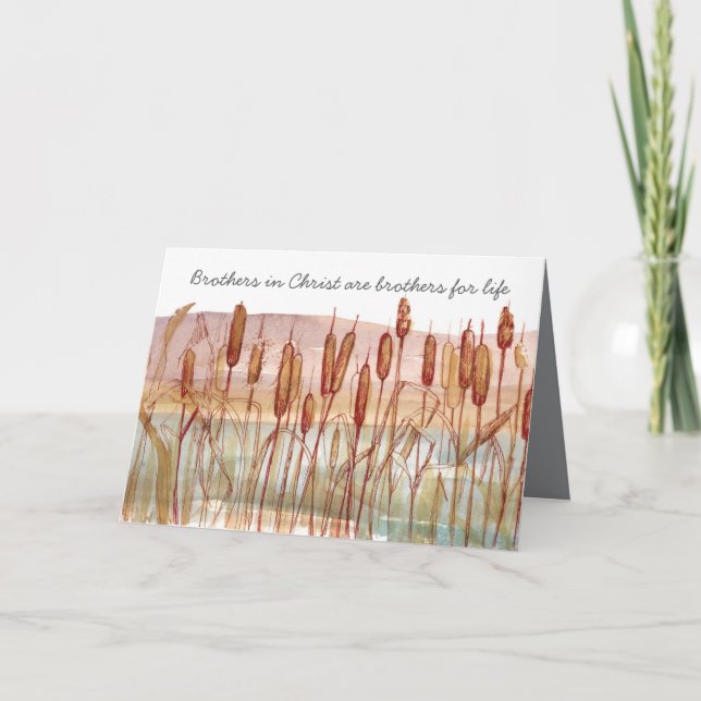 Tarjeta Brothers in Christ for Life Desert Mountains (Anverso)