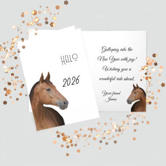 Tarjeta Brown horse