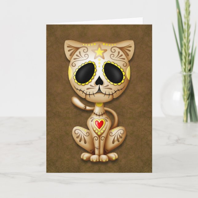 Tarjeta Brown Zombie Sugar Kitten (Anverso)