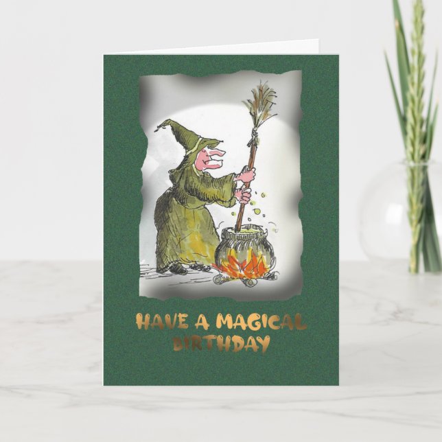 Tarjeta Brthday mágico (Anverso)