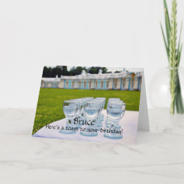 Tarjeta Bruce Happy Birthday, Vodka Shots Catherine Palace