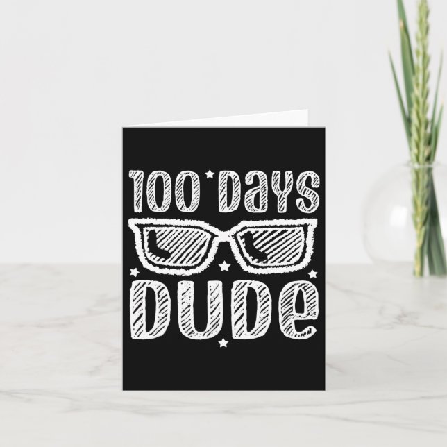 Tarjeta Bruh 100 Días De Colegio Divertido Día 100 De Sc (Anverso)