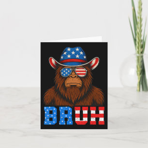 Tarjeta Bruh 4 De Julio Niños Niños 4 De Julio Pie Grande
