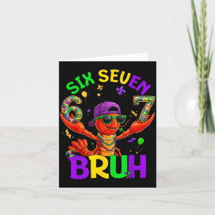 Tarjeta Bruh 67 martes de carnaval cangrejo de río seis si