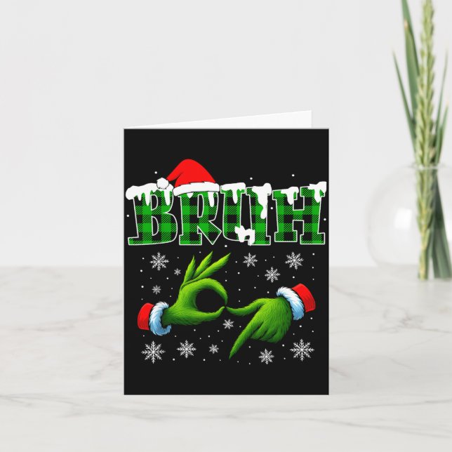 Tarjeta Bruh 67 Six Seven 6 7 Shirts Funny Meme Christmas  (Anverso)