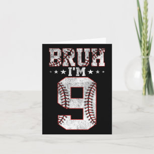 Tarjeta Bruh 9 cumpleaños Vender Bruh Tengo 9 años