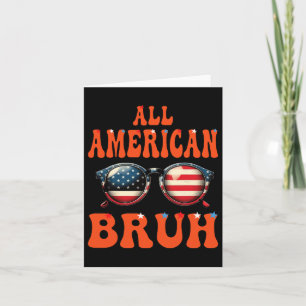 Tarjeta Bruh All American 4 De Julio Chicas Adolescentes P