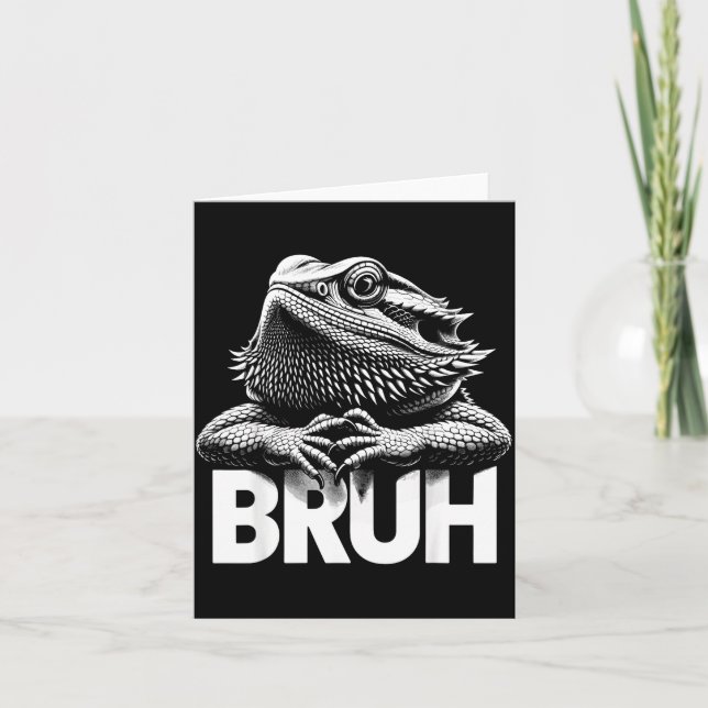 Tarjeta Bruh Bearded Dragon  (Anverso)