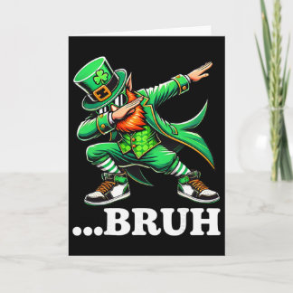 Tarjeta Bruh Dabbing Duende Divertido Meme Niños Chicos Dí