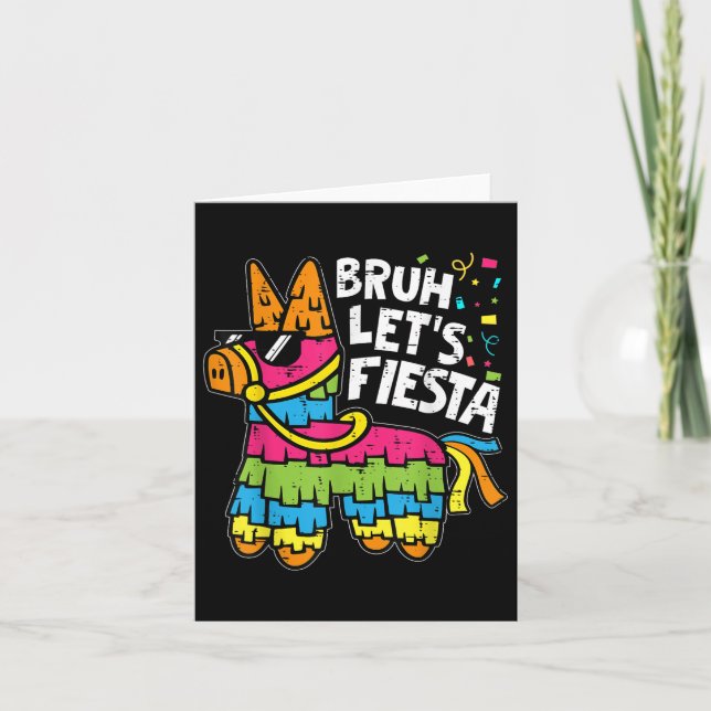 Tarjeta Bruh deja Fiesta Pinata Cinco De Mayo Parte Mexica (Anverso)