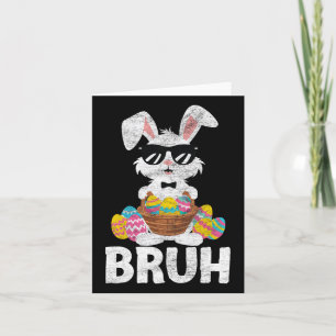 Tarjeta Bruh Easter Day Funny Rabbit Bunnies Pascua Bruh K