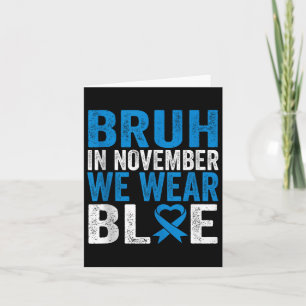 Tarjeta Bruh En Noviembre Usamos Conciencia Sobre La Diabe
