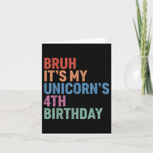 Tarjeta Bruh es el arco iris C, el cuarto cumpleaños de mi