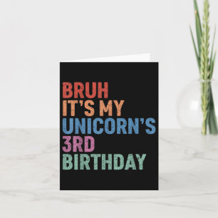 Tarjeta Bruh es el arcoiris C, el tercer cumpleaños de mi