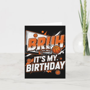 Tarjeta Bruh es mi broma de cumpleaños
