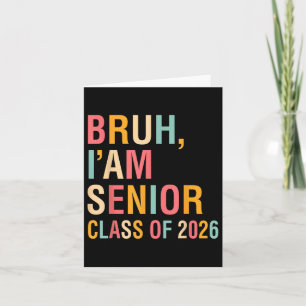 Tarjeta Bruh Im Un Cl Senior De 2026 Graduación Senior 202