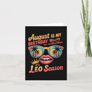 Tarjeta Bruh it it my birthday it and#39;s Leo Season, leo