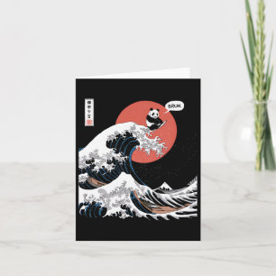 Tarjeta Bruh La Gran Ola Kanagawa Divertida Japonesa Surfe