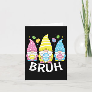 Tarjeta Bruh Meme Easter Day Diez Gracioso Conejo Huevos G