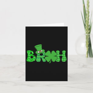 Tarjeta Bruh Meme Funny St Patricks Day Shamrock Irish