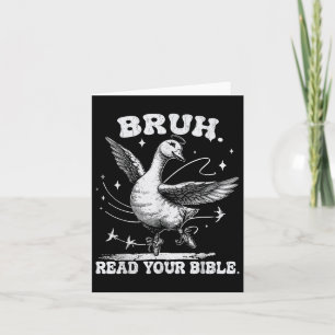 Tarjeta Bruh Meme lee tu Biblia Dios Gracioso Ch