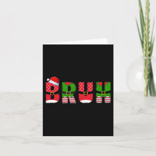 Tarjeta Bruh Navidades divertidos adolescentes niños niños