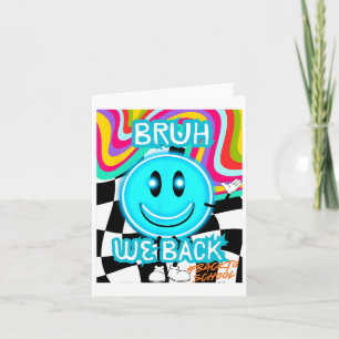 Tarjeta Bruh Nosotros Apoyamos A Los Maestros Retro A Los 