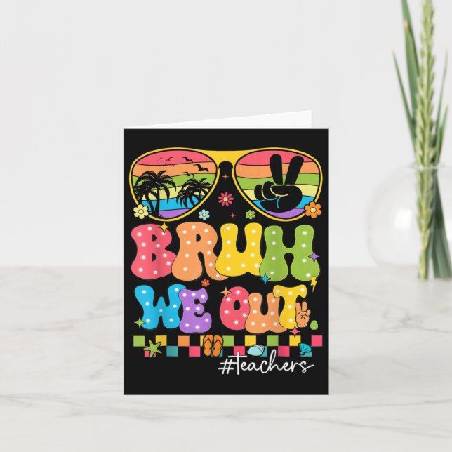 Tarjeta Bruh, Salimos A Los Maestros Con La Cumbre De Fin  (Anverso)
