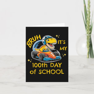 Tarjeta Bruh Son Mis 100 Días De Escolaridad Niños Diverti